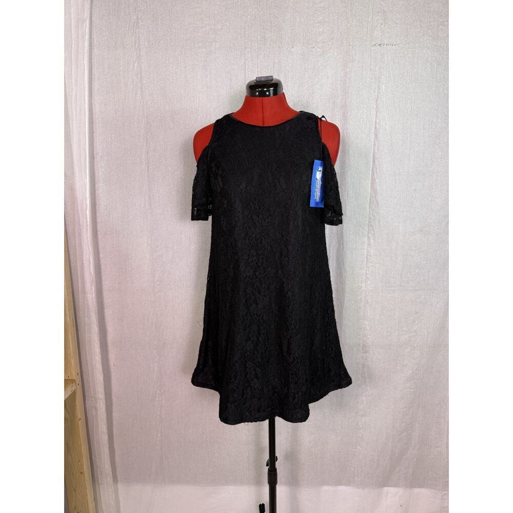 AX Paris Womens Dress Black Lace Size 8 Mini Goth Boho Whimsy E094
